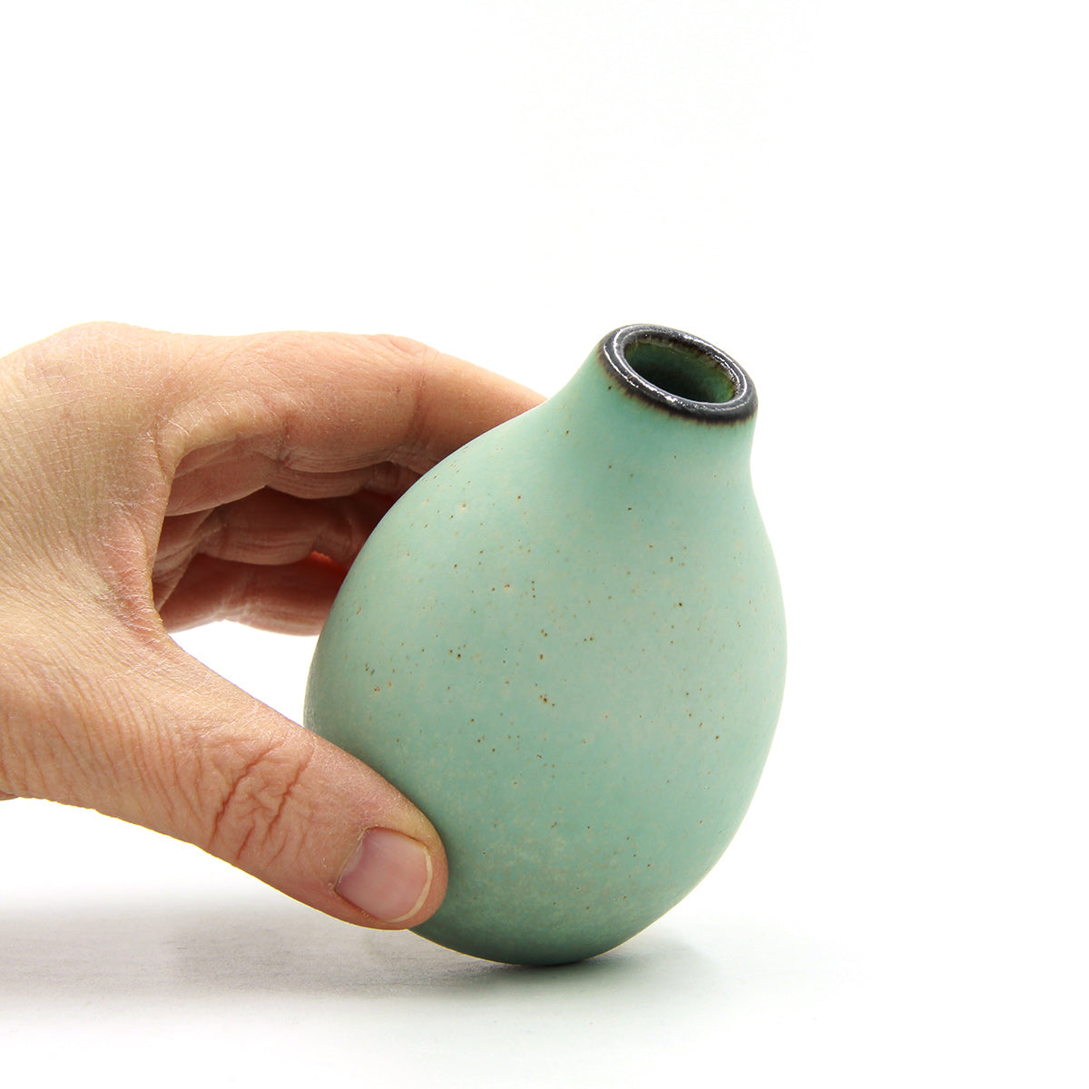Dark Rim vase #1106