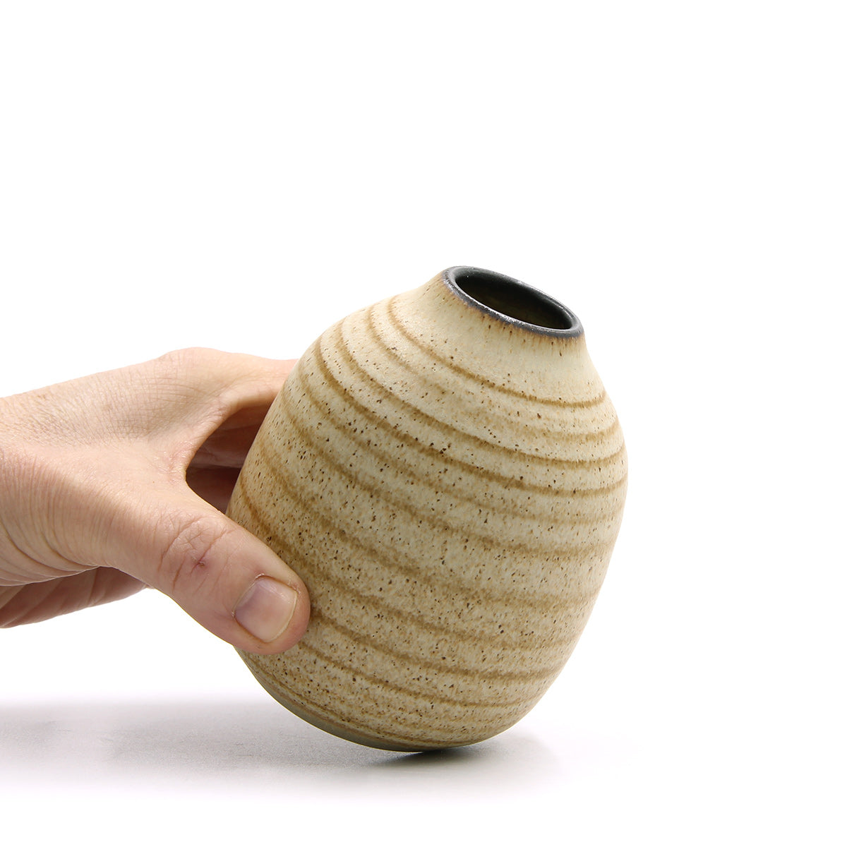 Dark Rim vase #852
