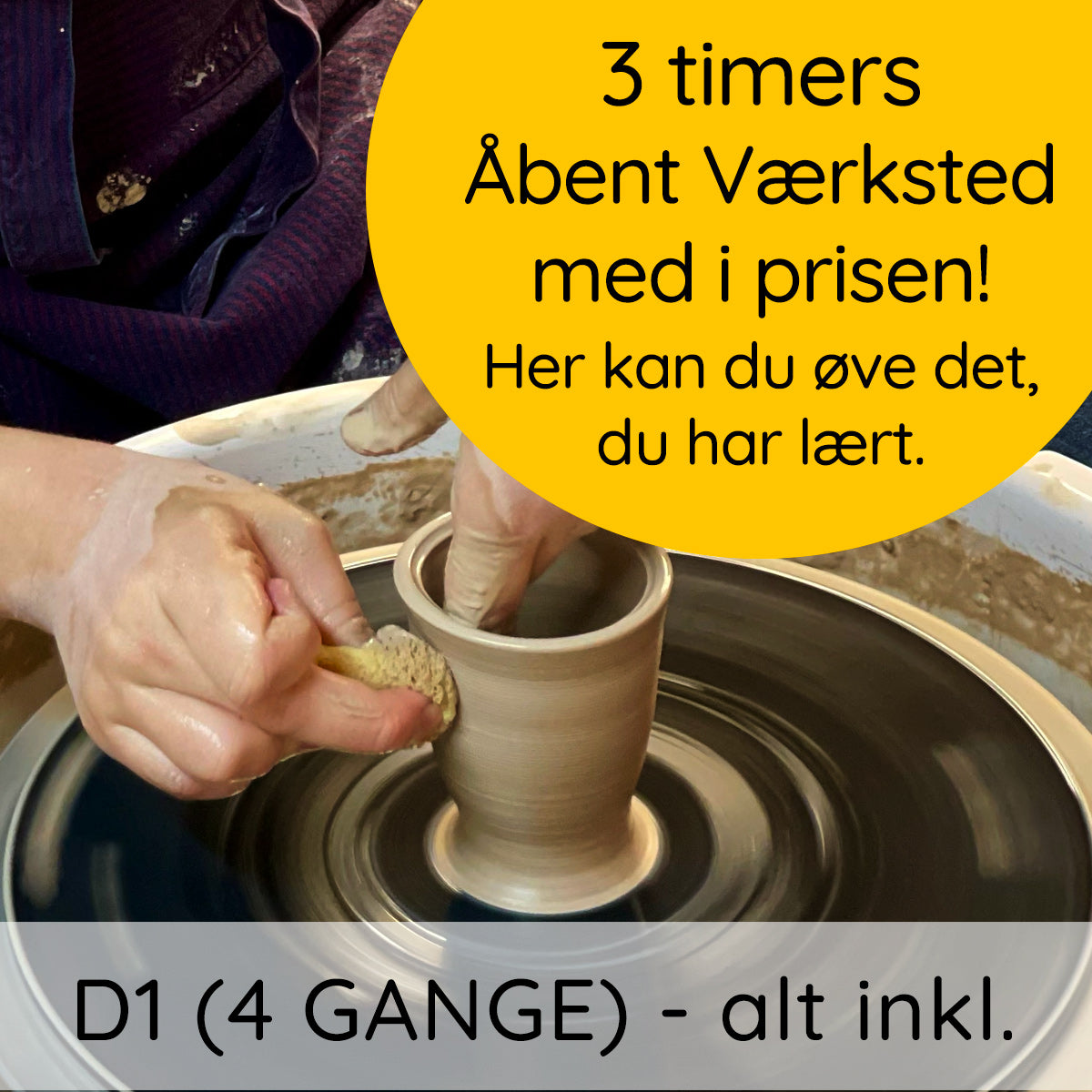 Drejekursus D1 (4 gange) – alt inkl.