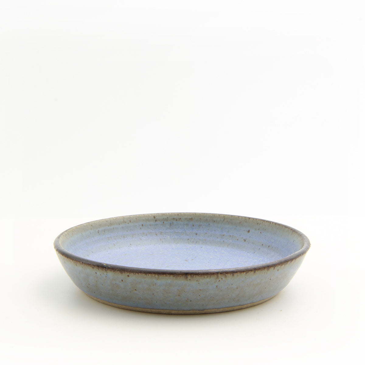 Dark Rim B1 flad skål azul