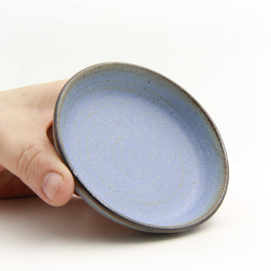 Dark Rim B1 flad skål azul