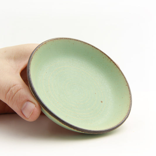 Dark Rim B1 flad skål mint