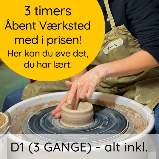 Drejekursus D1 (3 gange) – alt inkl.