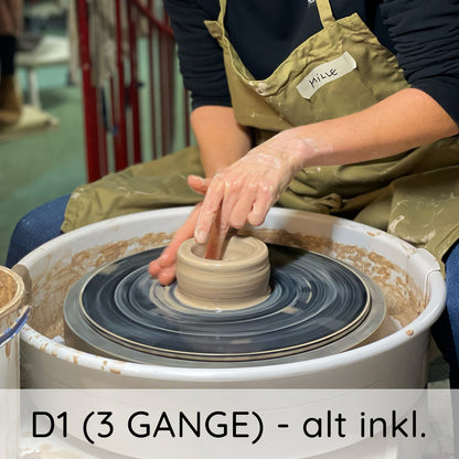 Drejekursus D1 (3 gange) – alt inkl.