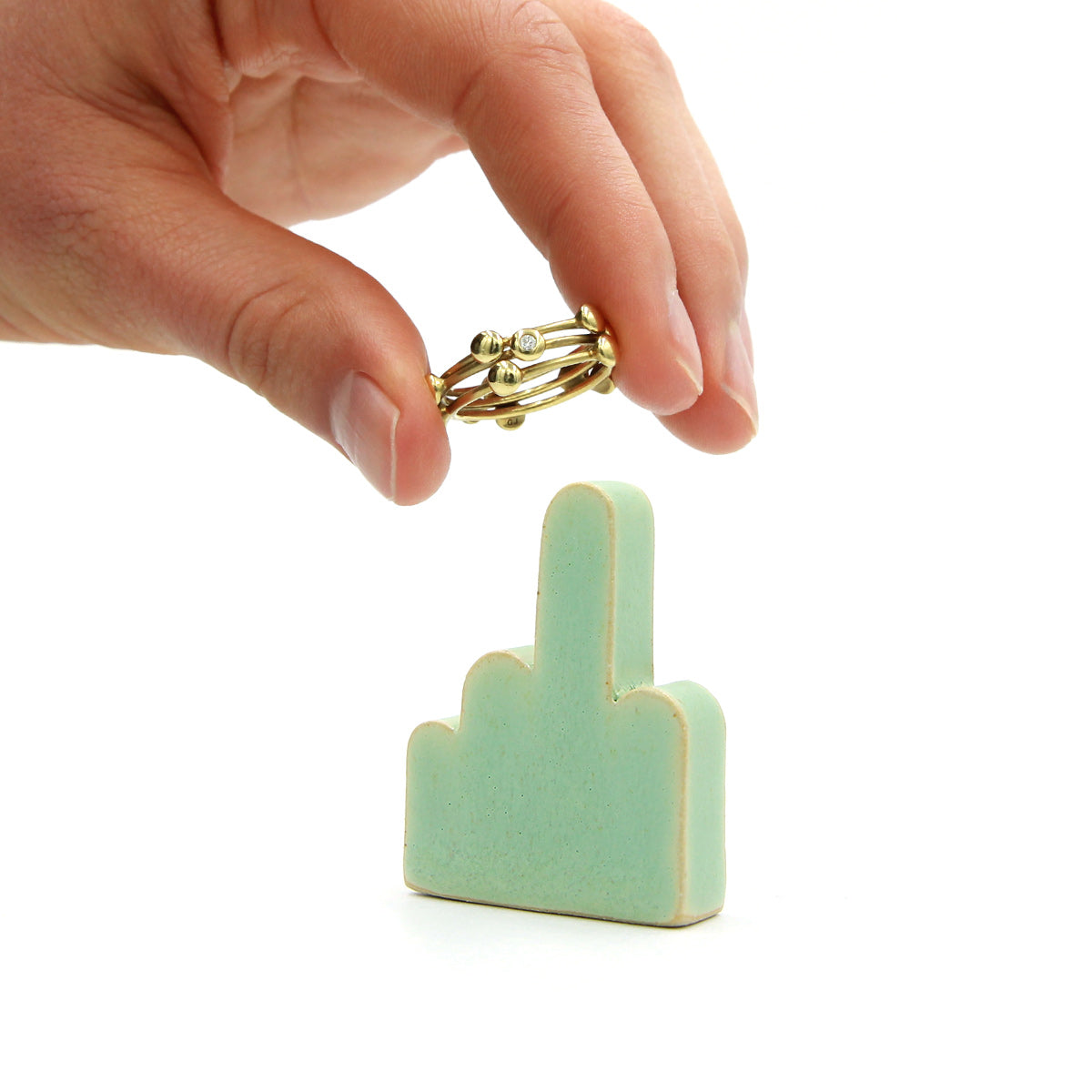 Digit Ringholder - Middle - Mint