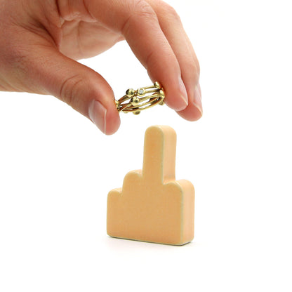 Digit Ringholder - Middle - Peach